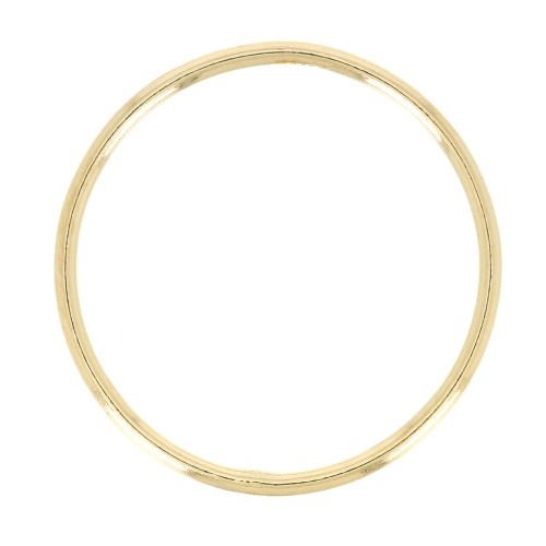 Bague jonc lisse - Taille 46 - Gold filled (or laminé)   x1