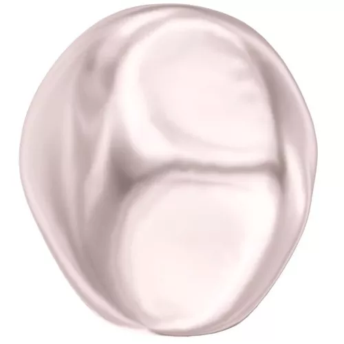 Baroque nacrée PureCrystal 5841 perle ronde irrégulière 12 mm - Rosaline Pearl x1