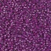 Miyuki Delica 11/0 DB0281 - Luster Crystal Lined Fuchsia x100g