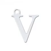 Breloque lettre V - 15 mm en Argent 925 x1