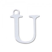 Breloque lettre U - 15 mm en Argent 925 x1|raw }}