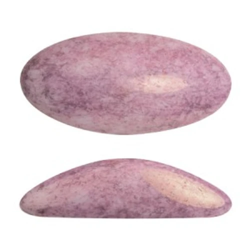 Athos 3D par Puca® cabochon ovale en verre 20x10 mm Opaque Light Rose Ceramic Look