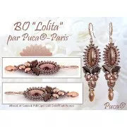 Athos 3D par Puca® cabochon ovale en verre 20x10 mm - Opaque Blue Ceramic Look x1