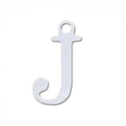 Breloque lettre J - 15 mm en Argent 925 x1|raw }}