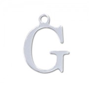 Breloque lettre G - 15 mm en Argent 925 x1|raw }}