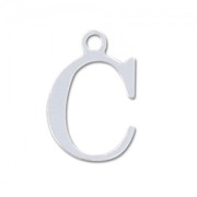 Breloque lettre C - 15 mm en Argent 925 x1|raw }}