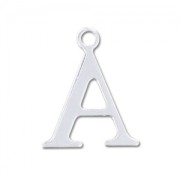 Breloque lettre A - 15 mm en Argent 925 x1