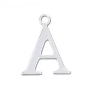 Breloque lettre A - 15 mm en Argent 925 x1