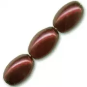 Olives nacrées 6x4 mm Brown Copper x50