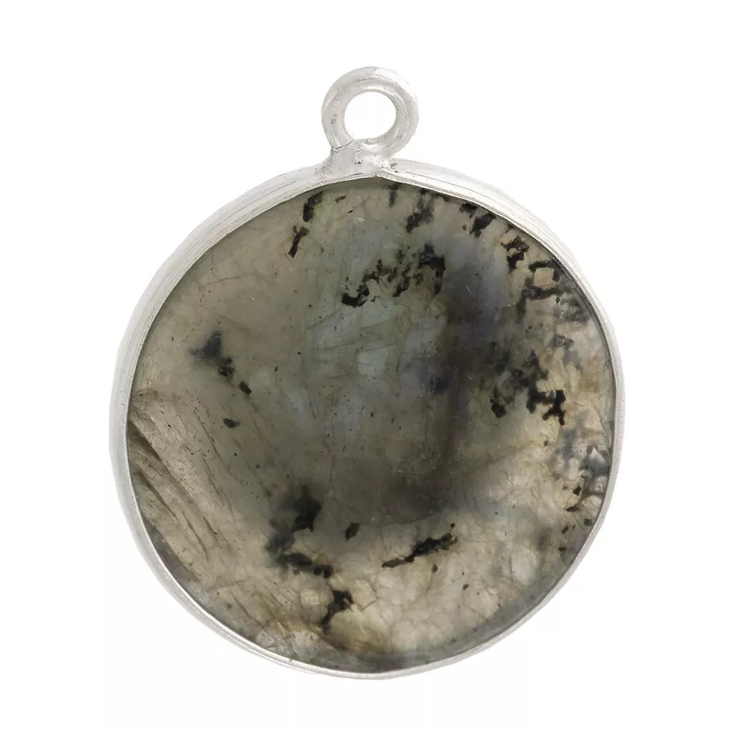 Pendentif En Argent 925 Avec Labradorite – Pierre Gemme Naturelle, Bijou Neuf Avec étiquettes