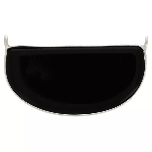 Intercalaire pour collier en pierre gemme 33x19 mm - Argent 925 - Onyx noir x1