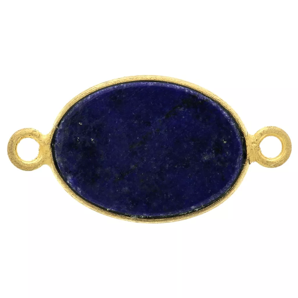 Perles Lapis Lazuli Naturelles Ovales 13x10 Mm - Lot Neuf Pour Création Bijoux