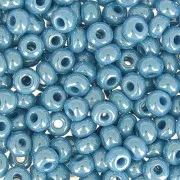 Perles rocailles Preciosa  6/0 4 mm - Aqua Nacré x20g
