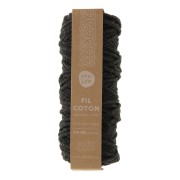 Cordon pour macramé en coton recyclé - Kesi Art - 4 mm - Charbonneux (n°01) x 45m