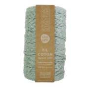 Cordon pour macramé en coton recyclé - Kesi Art - 2 mm - Tige (n°111) x60m