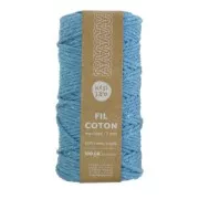 Cordon pour macramé en coton recyclé - Kesi Art - 2 mm - Galapagos (n°93) x60m