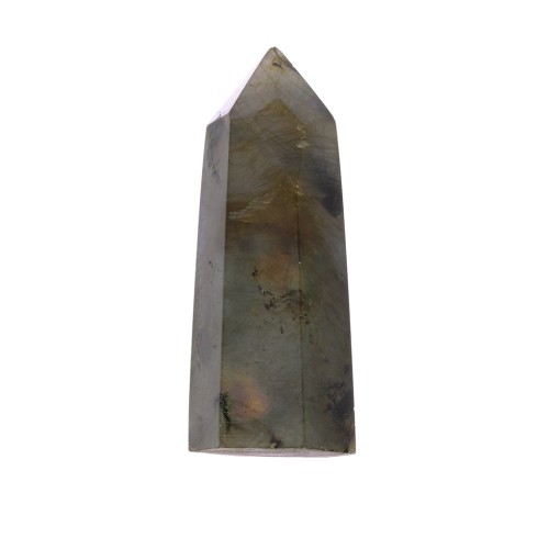 Pointe de Labradorite facettée - pierre gemme - taille aléatoire x1