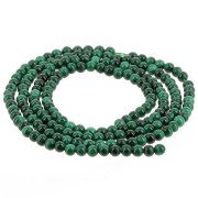 Perles rondes 2 mm pierre gemme - Malachite x39cm