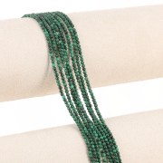 Perles rondes 2 mm pierre gemme - Malachite x39cm