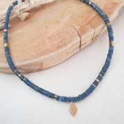 Breloque losange filigranée 14x7 mm avec anneau ouvert - Doré à l'or fin x1