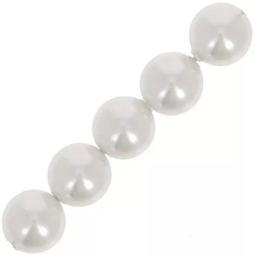 Perles nacrées PureCrystal 5810 6 mm White Pearl x10