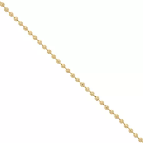 Chaîne maille boule 2 mm Doré à l'or fin x1m