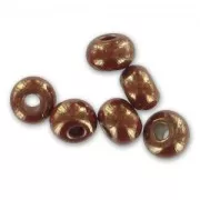 Perles rocailles Preciosa 6/0 4 mm - Luster Gold Chocolate x20g