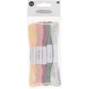 Assortiment de 10 Fils à broder 100% coton - Rico Design - Pastel x1