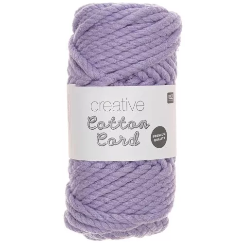 Bobine de corde en coton pour macramé 6mm - Creative Cotton Cord Lilas x 25m