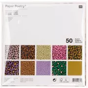 Assortiment de papiers origami Paper Poetry - Acid Leo x50 feuilles