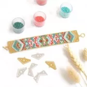 Embout pour tissage de perles Miyuki 11/0 exclu Perles & co Ethnique 28mm Arg 925