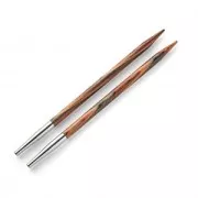Pointes d'aiguilles à tricoter interchangeables en bois Prym - 6.5 mm - Naturel x2