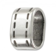 Poussoir pour cuir Regaliz décor pointillé argenté vieilli