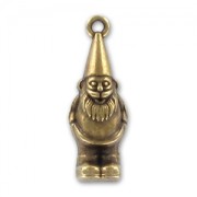 Pendentif nain de jardin 33 mm gold bronze x1|raw }}