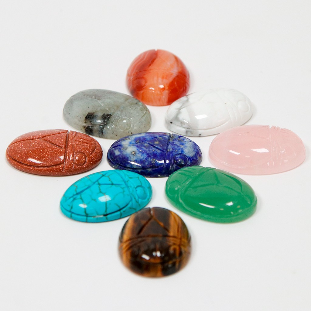 Lot De 10 Pierres Cornaline Naturelle Ovale 9x7mm - Cabochons Lâches Calibrés Pour Bijoux - Couleur Orange Translucide