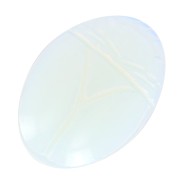 Cabochon ovale gravé scarabée 25x18mm imitation pierre gemme - Opalite x1|raw }}