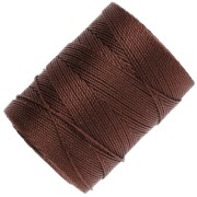 Fil C-LON Fine Weight Bead Cord 0.4 mm - Brown x124m