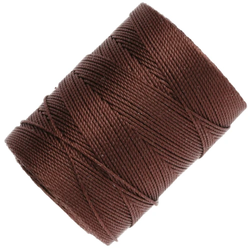 Fil C-LON Fine Weight Bead Cord 0.4 mm - Brown x124m