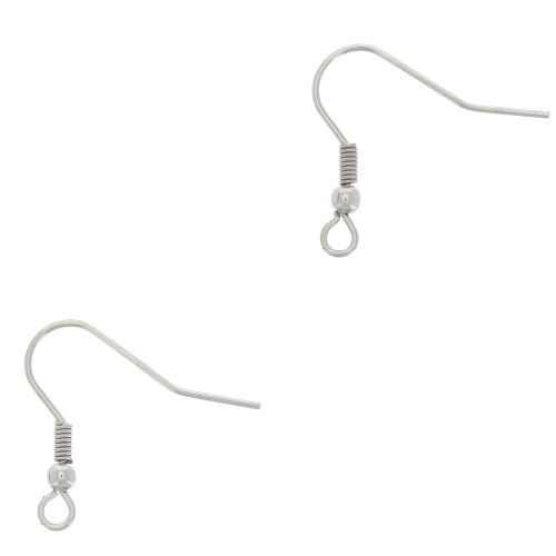 Crochets d'oreilles boules 20 mm en Acier inox x12