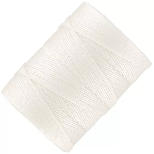 Fil C-LON Fine Weight Bead Cord 0.4 mm - White x124m