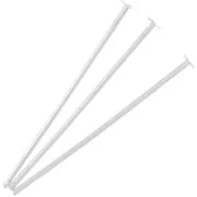 Clous tête plate 25x0.7 mm souple argenté x1000