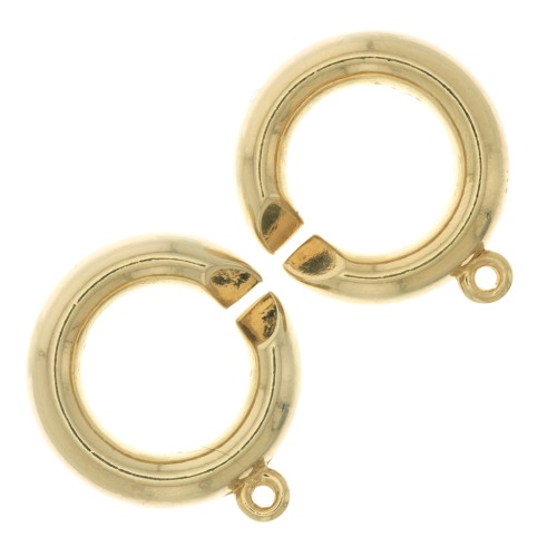 Fermoir menotte 37 mm - Doré x1