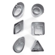Set de 12 mini emporte-pièces formes géométriques