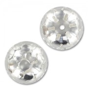 Boule filigranée cercles 16 mm argenté x1
