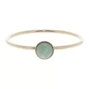 Bague fine serti pour cabochon 4 mm - Taille 49 - Gold filled (or laminé)   x1