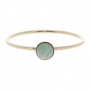 Bague fine serti pour cabochon 4 mm - Taille 56 - Gold filled (or laminé)   x1