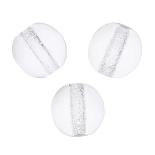 Perles en verre tchèque rondes  4 mm Crystal  x50