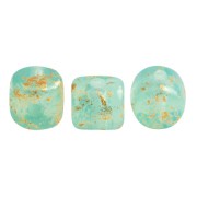 Minos® par Puca® 2.5x3 mm - Blue Green Opal Gold Splash x5g|raw }}