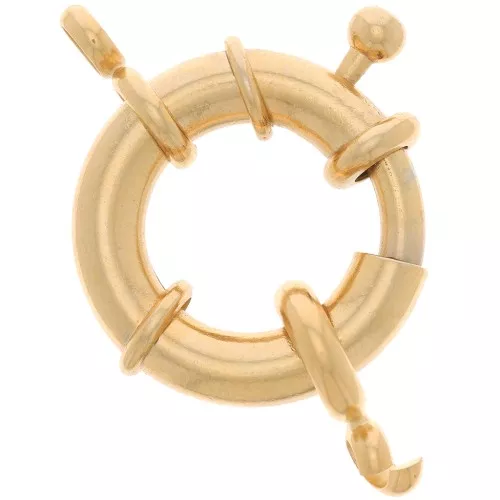 Fermoir bouée 22 mm - Doré à l'or fin x1