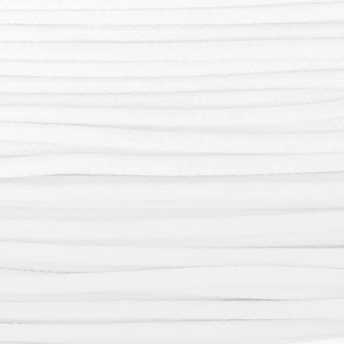 Cordon lacet en polyester 2 mm - Blanc x1m